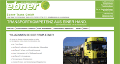 Desktop Screenshot of ebnertrans.at