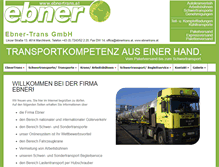 Tablet Screenshot of ebnertrans.at